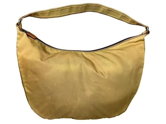 Borsa a mano in poliestere giallo Etro