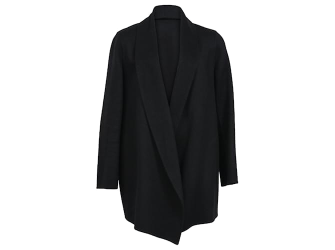 Cappotto scialle Theory in lana nera Nero