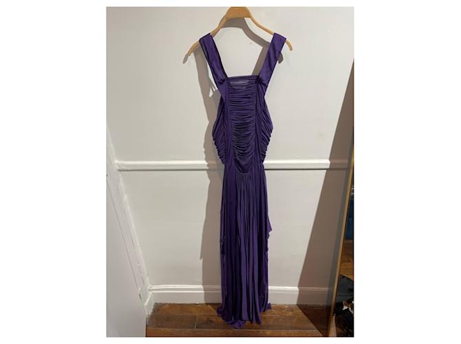 Abiti YVES SAINT LAURENT T.International M Seta Porpora