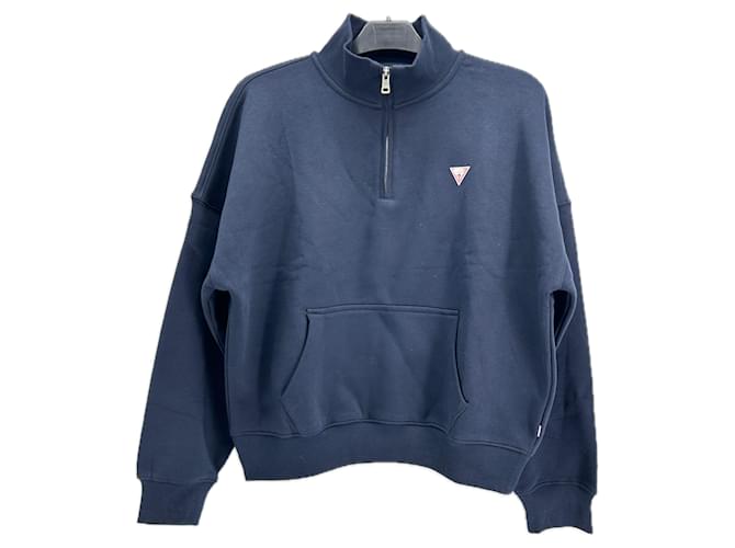 GUESS Maglieria e felpe T.International M Cotone Blu navy