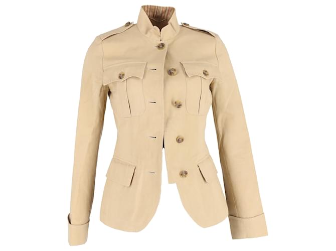 Giacca Cargo Etro in cotone beige