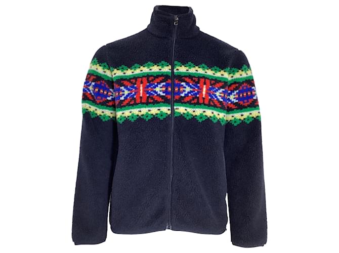 Polo Ralph Lauren Giacca in pile stampata Polo di Ralph Lauren in poliestere multicolore