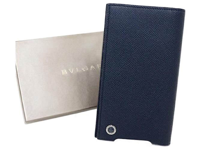 Bulgari Portafoglio lungo bi-fold Bvlgari Man Blu