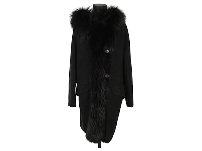 Yves Salomon Cappotto nero