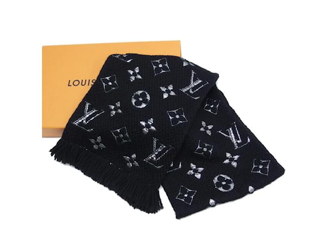 Sciarpa Mania Shine Monogram Louis Vuitton Nero