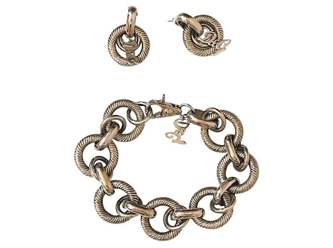 Splendida parure DOLCE & GABBANA acciaio maglia marina argento