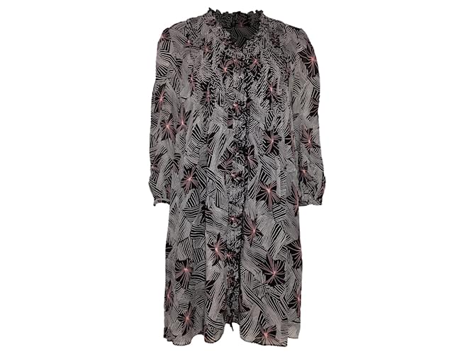 Abito Mini Layla in Viscosa Multicolore di Diane Von Furstenberg