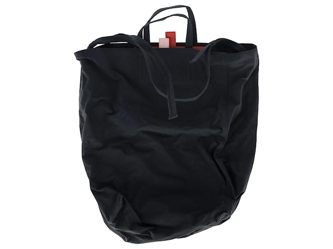 Borsa Baker in cotone nero di Acne Studios