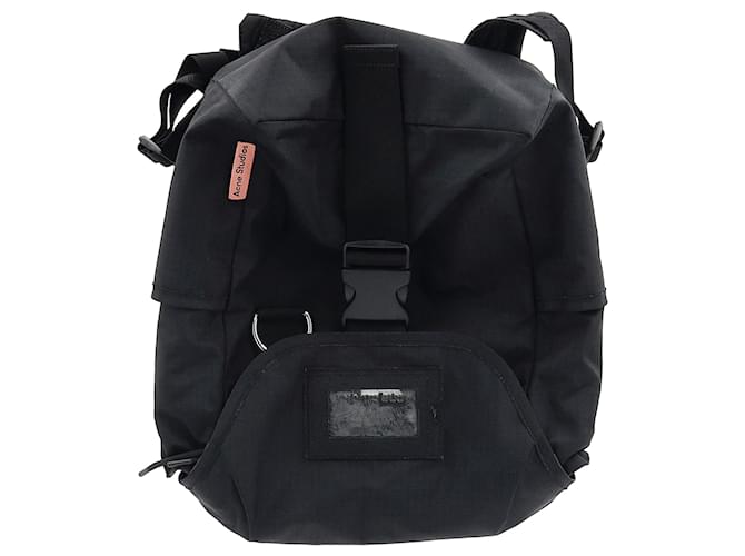Zaino Ripstop Acne Studios in nylon nero
