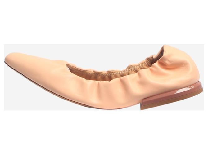 Dries Van Noten Ballerine in pelle rosa - taglia EU 37,5