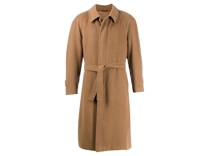 Autre Marque A.N.G.E.L.O. Vintage Cult Cappotto in Lana Marrone Nocciola