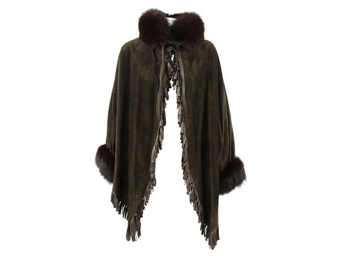 Autre Marque A.N.G.E.L.O. Vintage Cult Cappotto in Suede Marrone