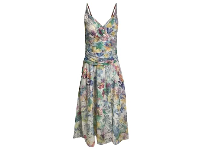 Hugo Boss Abito con stampa floreale Boss Orange in cotone multicolore