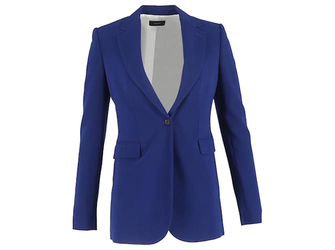 Joseph Blazer a un bottone con tasche in lana blu