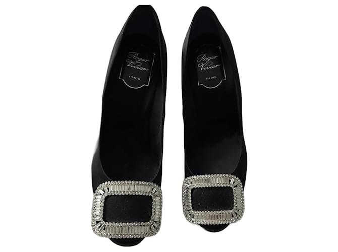 Roger Vivier Tromba di raso Nero