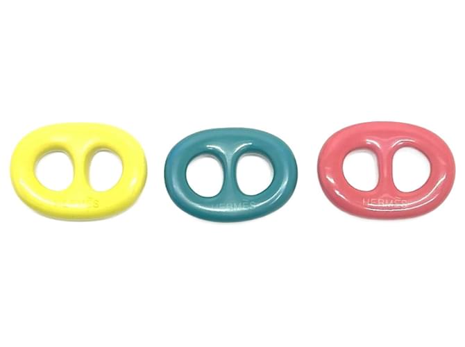 Ring Set di 3 anelli per sciarpa pastello Chaine d'Ancre di Hermès