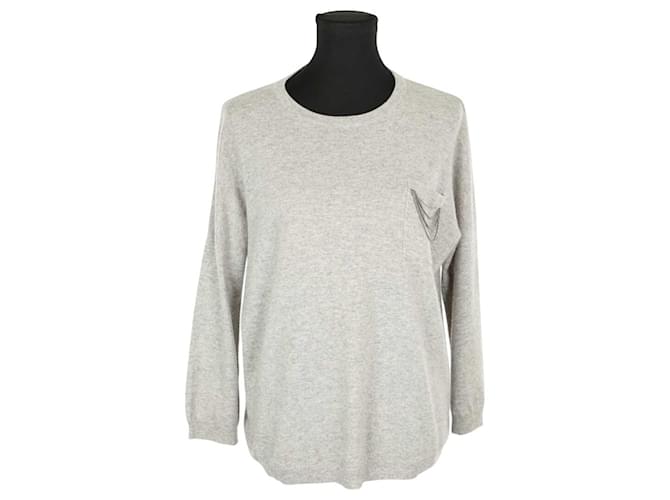 Brunello Cucinelli Maglione in cashmere grigio