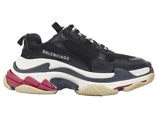 Sneaker chunky in mesh Balenciaga Triple S Nero