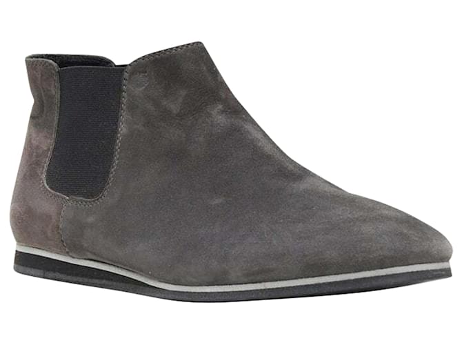 Stivaletto in suede elastico a punta rotonda Tod's No Code Grigio