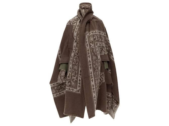 Comme Des Garcons Coperta in lana etnica in cashmere Comme Des Garçons Marrone