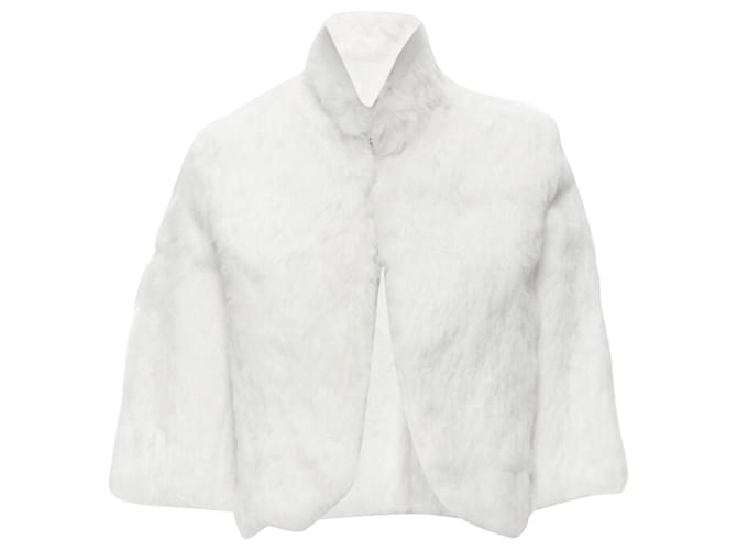 Giacca corta in pelliccia naturale Matthew Williamson Bianco