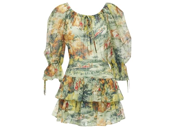 Autre Marque Tutina con maniche a sbuffo e stampa Strange Dreams di Alice McCall Verde