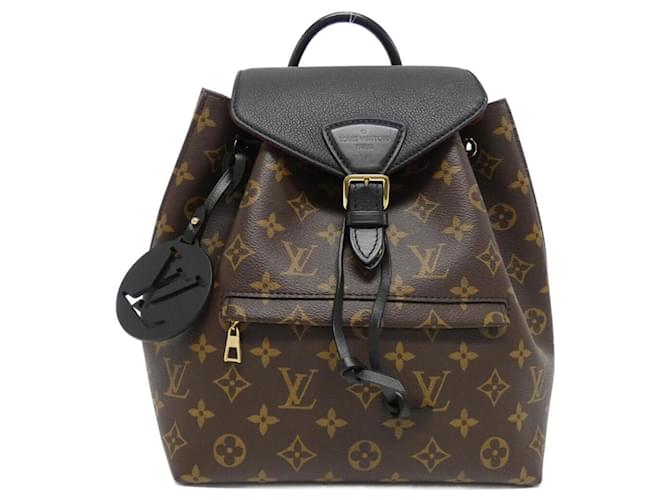 Zaino Louis Vuitton Monogram Montsouris PM M45515 Marrone Nero Monogramma