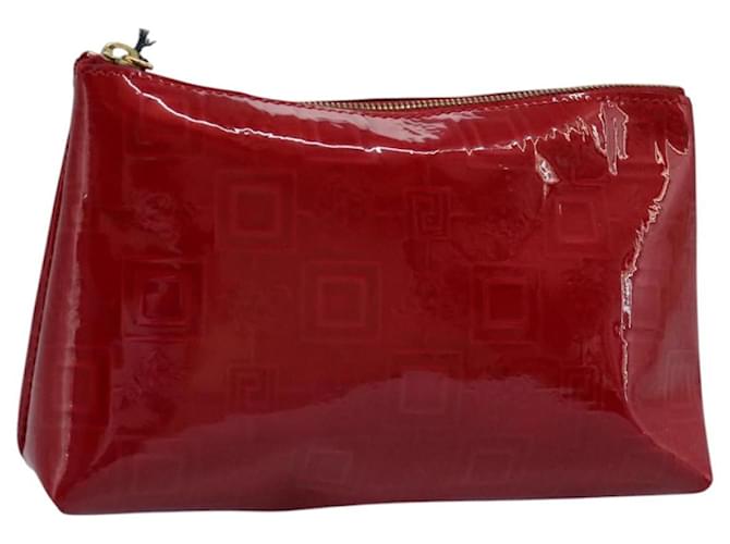 Pochette Gianni Versace Smalto Rosso Auth bs22441
