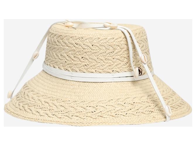 Autre Marque Cappello di paglia a tesa larga neutro