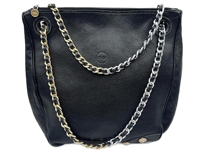 borsa Chloé catene Nero D'oro