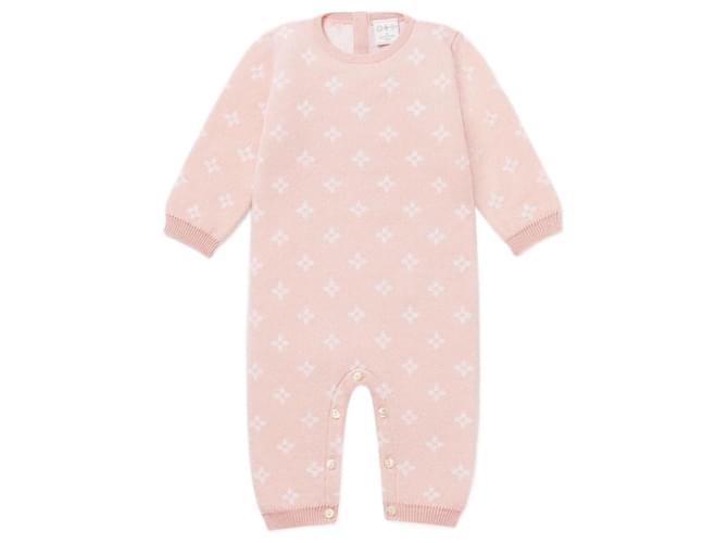 LOUIS VUITTON Tutina in cashmere rosa nuova 6 Mesi