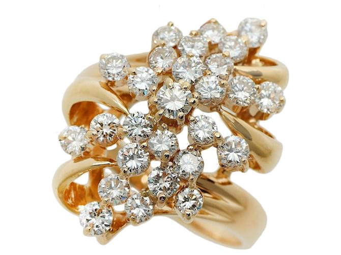 & Other Stories Anello in diamante in oro giallo K18YG misura 12 D'oro