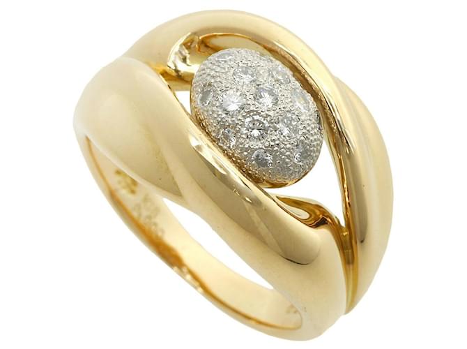 & Other Stories Anello in diamante K18YG Pt900 9.5 Senza marca D'oro