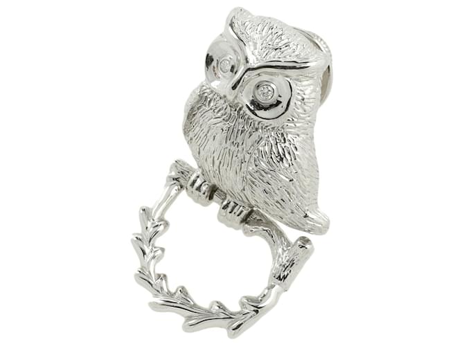 & Other Stories Spilla a forma di gufo in diamante K18WG D'oro