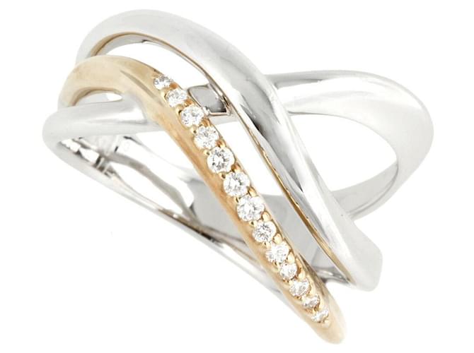 & Other Stories Anello in diamante K18WG K18PG 0,11 ct D'oro