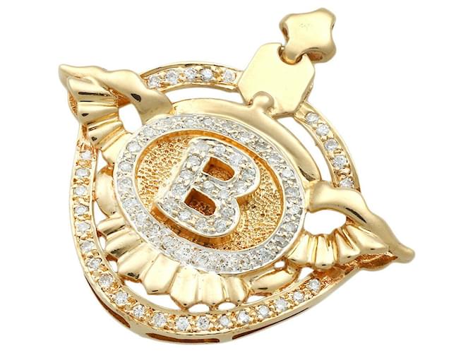 & Other Stories Pendente K18YG Motivo B in Diamante D'oro