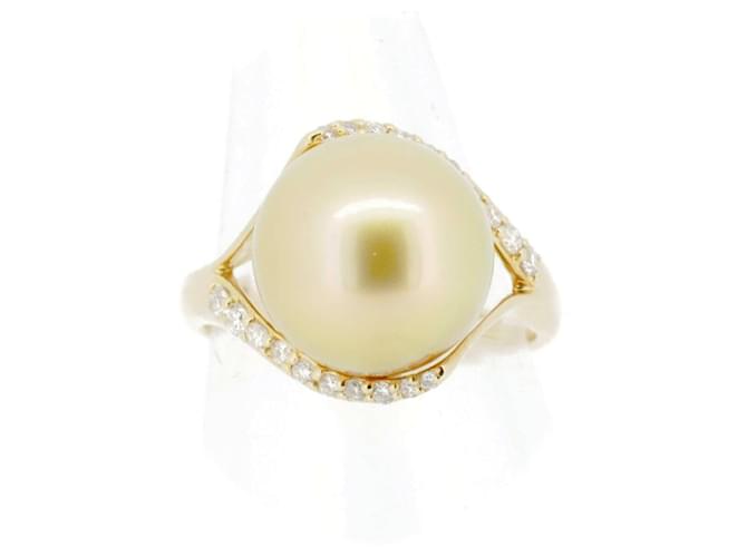 & Other Stories Anello in perla e diamante Au750