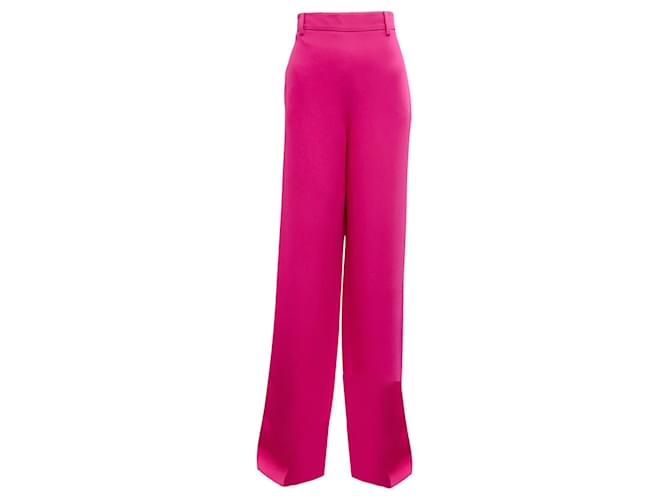 Pantaloni in crêpe di seta Valentino Pink 2022 Rosa