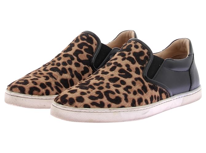 Sneakers CHRISTIAN LOUBOUTIN T.EU 36 Pelle Beige