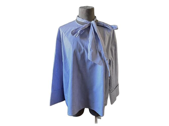 Céline Top Bianco Blu