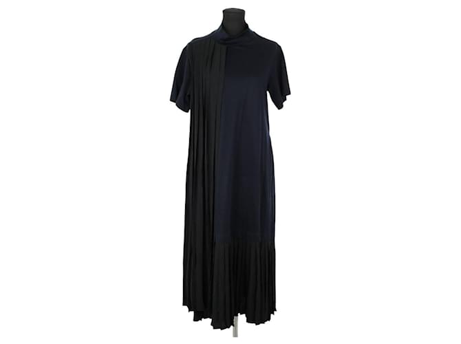 Jil Sander Abito di cotone Blu