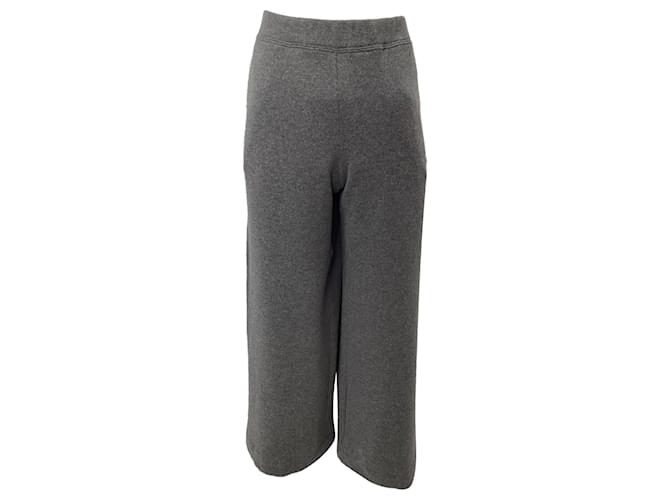 I pantaloni a gamba larga in lana grigia di The Row Grigio