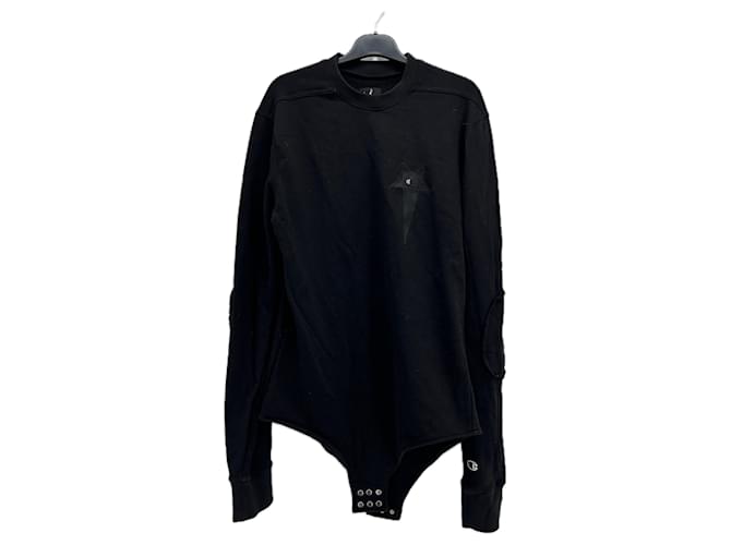 RICK OWENS Maglieria e felpe T.International M Cotone Nero