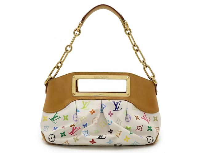 Borsa a mano Judy PM Monogram Multicolore Louis Vuitton Bianco