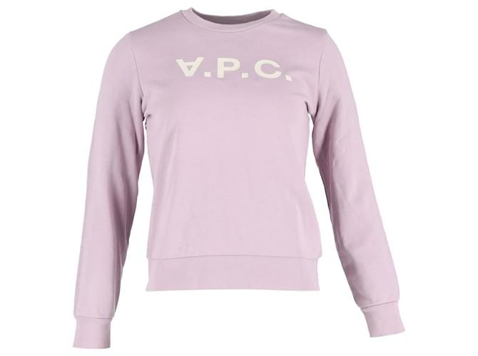 Apc Maglione A.P.C. Logo in cotone viola Porpora