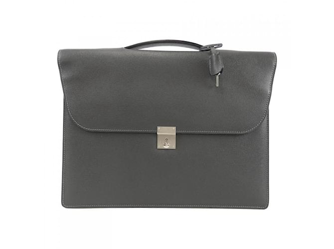 Borsa a mano Valextra grigia Marrone