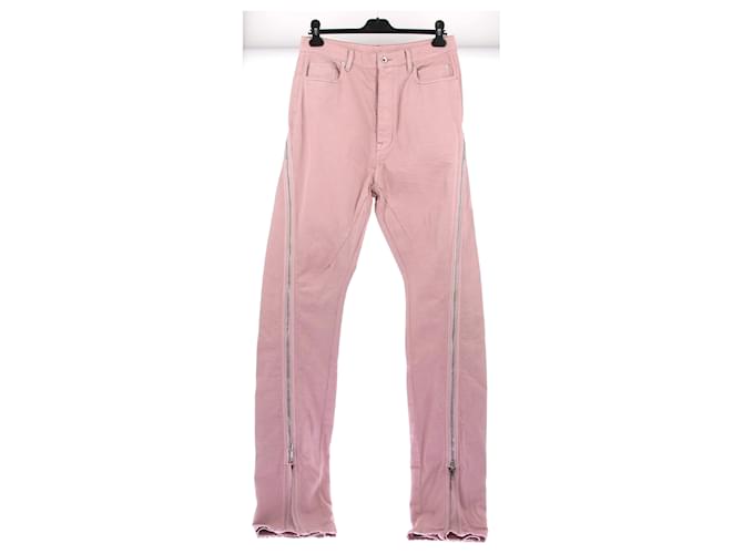 Jeans RICK OWENS T.US 31 Cotone Rosa