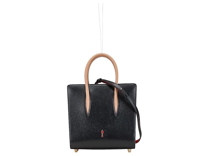 Borsa Paloma Small Spike Studs di Christian Louboutin Nero Rosso Multicolore