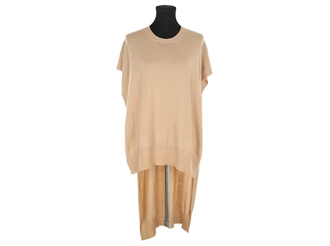 Courreges Poncho di lana Cammello