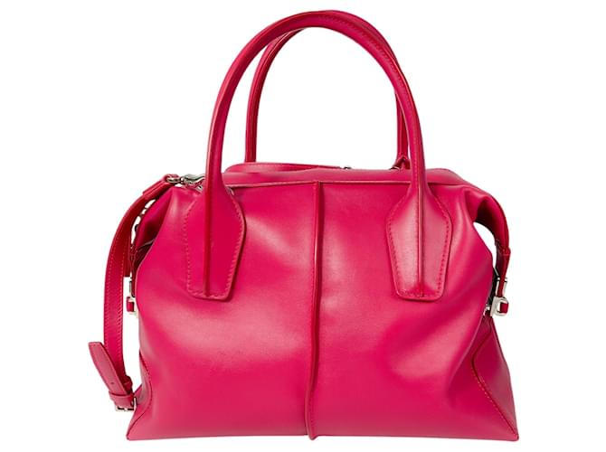 Borsa a tracolla in pelle fucsia Tod's Rosa